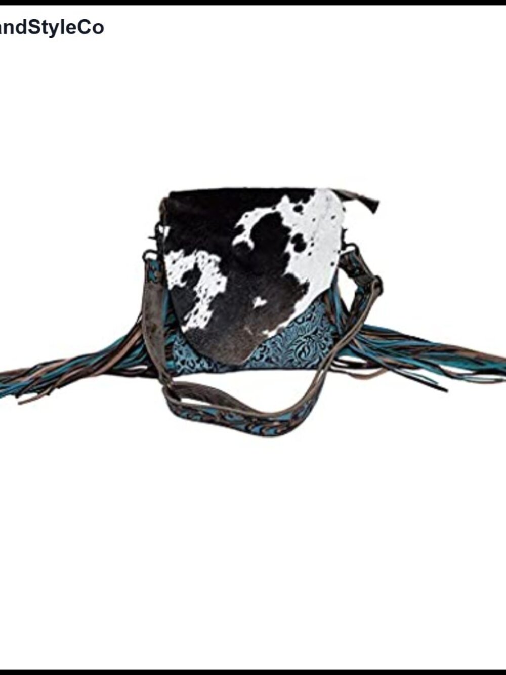 Western Fringe Purse with Real Cowhide Leather Shoulder Bag